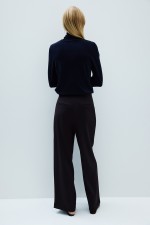 Button-Front Twill Pants