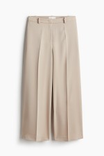 Wide-leg Twill Pants