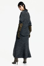 Mohair-Blend Knit Skirt