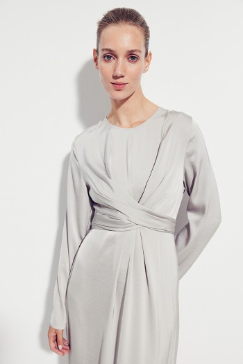 MAMA Satin Nursing Dress